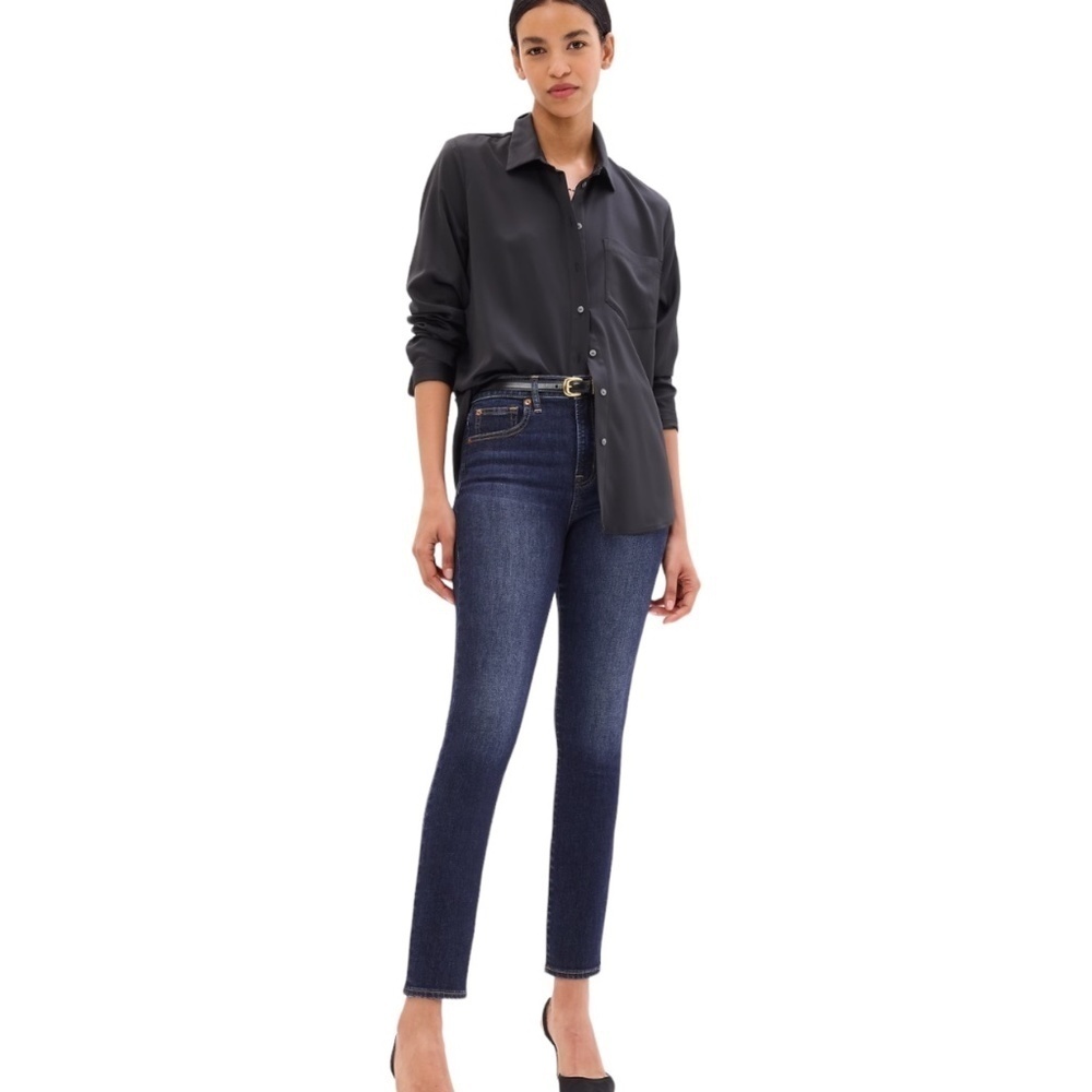 GAP True Skinny High Rise Jeans Size 27R Dark Wash NWOT